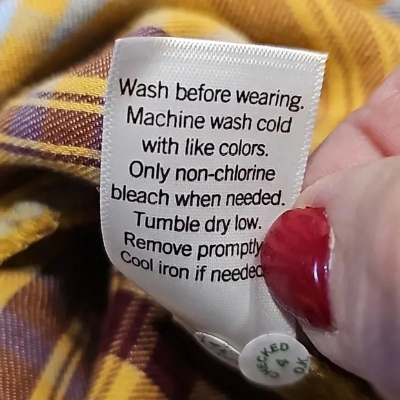 SO Plaid Button Down Shirt. NWOT - Picture 6 of 6